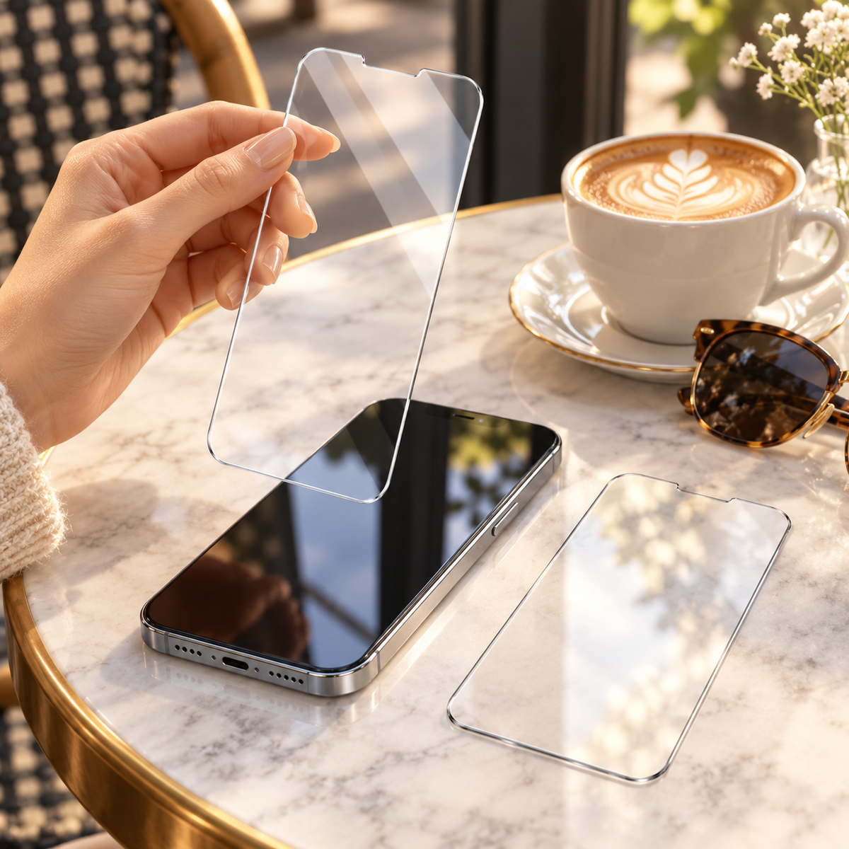 Premium iPhone Screen Protector 1-3PCS Ultra Clear 3D Tempered Glass 9H HD Scratch Proof Slim Durable Full Coverage Protective Glass Film Screen Guard Set