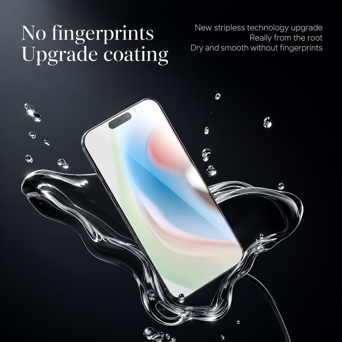 Premium iPhone Screen Protector Tempered Glass HD Clear Anti Fingerprint Scratch Resistant Bubble Free Shatterproof Ultra Thin Case Friendly Fit Clear