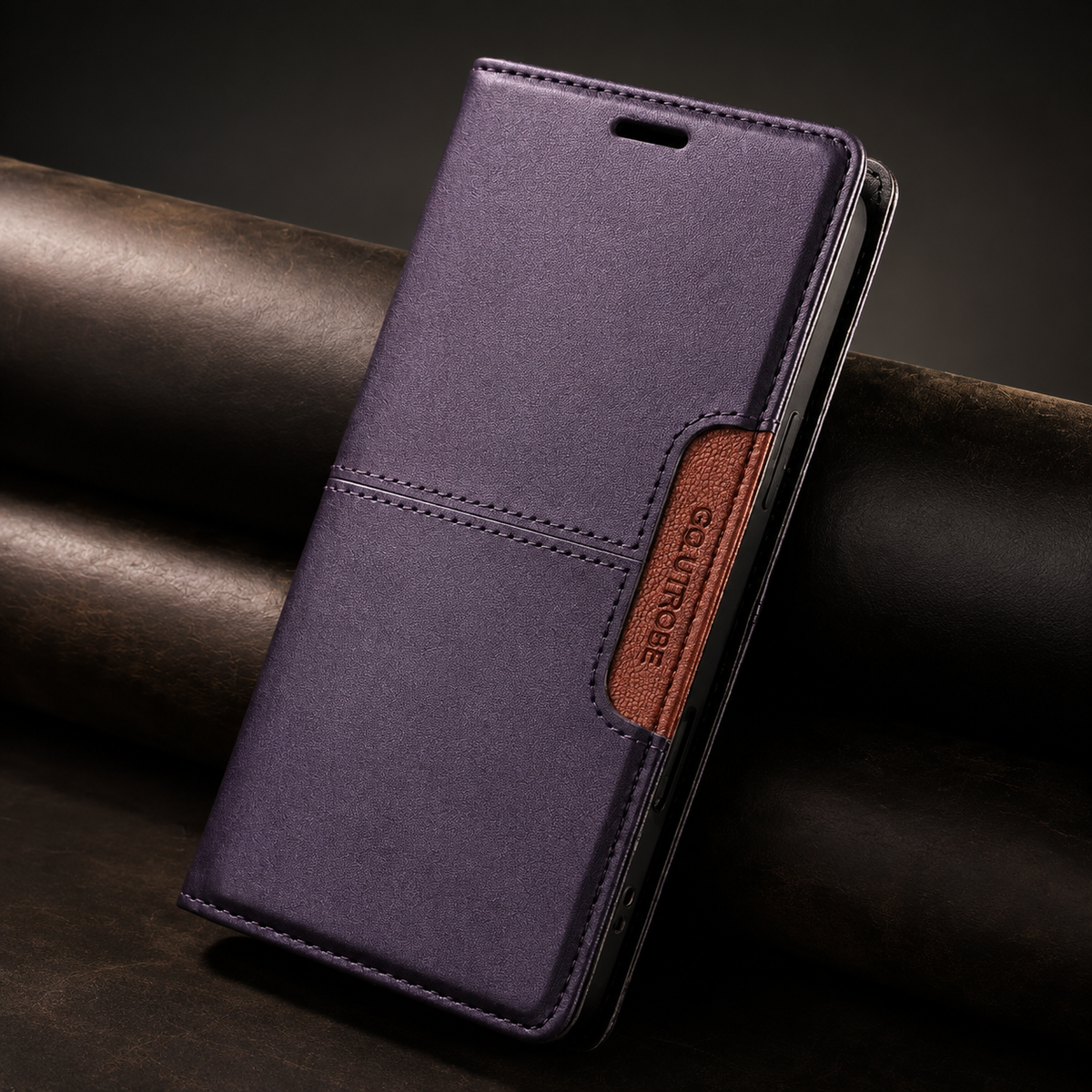 Premium iPhone Wallet Cover Leather RFID Blocking Magnetic Card Holder Shockproof Anti Scratch Anti Fingerprint Stand Full Cover Slim Protective Cover