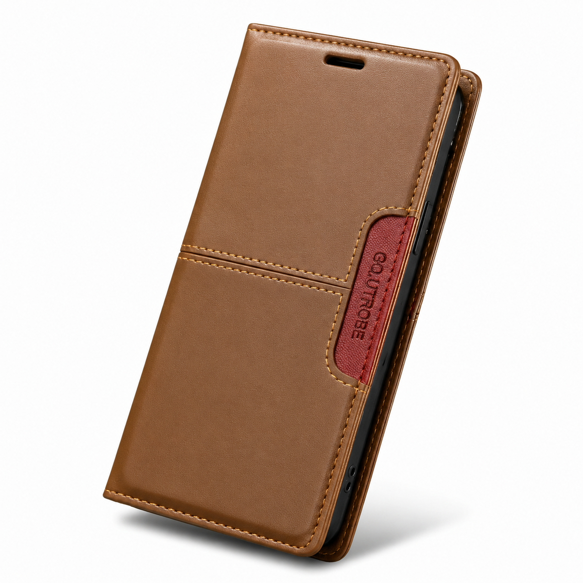 Premium iPhone Wallet Cover Leather RFID Blocking Magnetic Card Holder Shockproof Anti Scratch Anti Fingerprint Stand Full Cover Slim Protective Cover