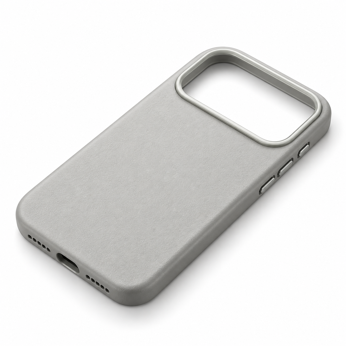 Soft-Touch Textured Case with Metallic Camera Border & Slim Profile